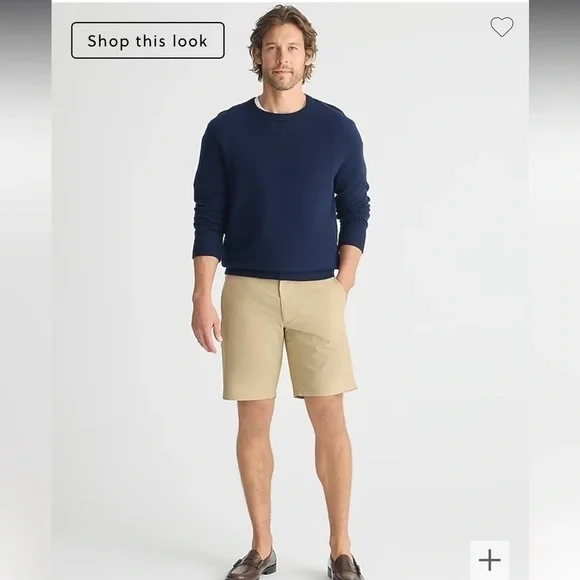 NWT J. Crew Men’s Tech Shorts 9'' Inseam Performance Classic Fit Khaki Size 31