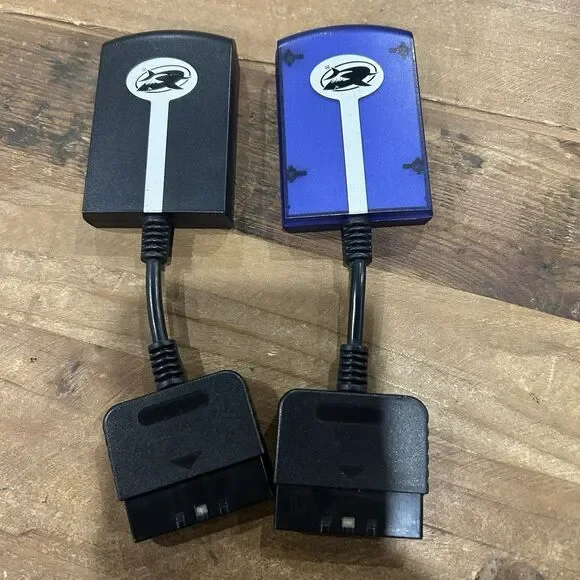 Mad Catz Gameshark Playstation 2 PS2 MicroCon Dongle Receiver Lot Of 2