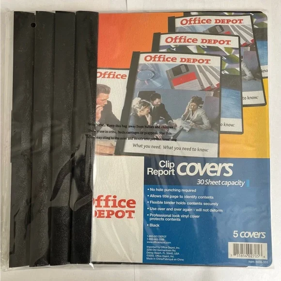 Office Depot Clip Report Covers