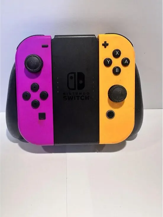 Nintendo Switch Joy-Con Controllers Neon Purple/Neon Orange with Comfort Grip