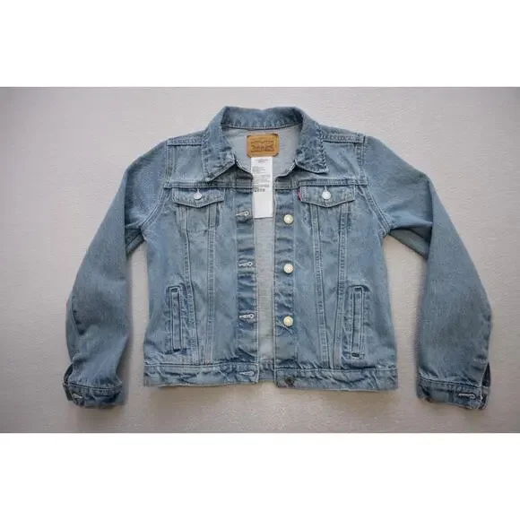 Levi's Strauss Button Up Denim Jean Jacket Girls‎ Size Large