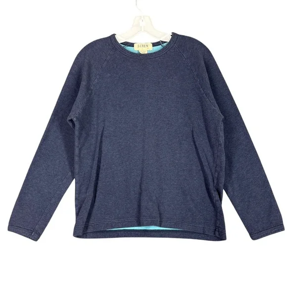 J.Crew Double‎ Layer Sweatshirt Women S Relaxed Layered Casual Baggy Pullover