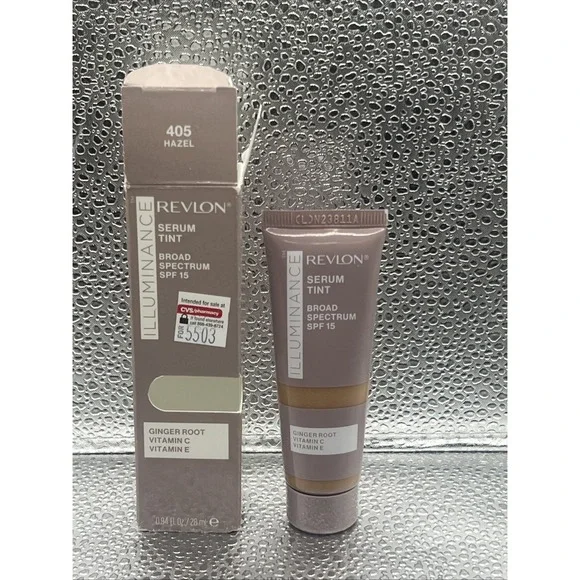 Revlon Illuminance Tinted Serum, Triple Hyaluronic Acid, SPF 15, 405 Hazel