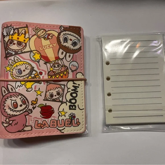 Labubu Replacement paper ONLY Monsters planner Binder Journal book 5 Binder ring