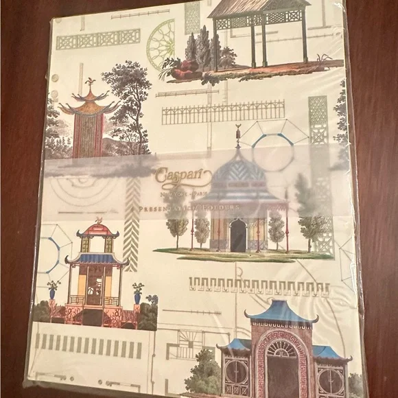 Caspari Decorative Presentation Folders Set of 4 New in Package