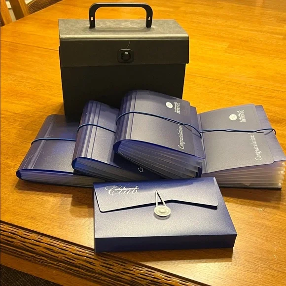 Blue Document Organizer Set