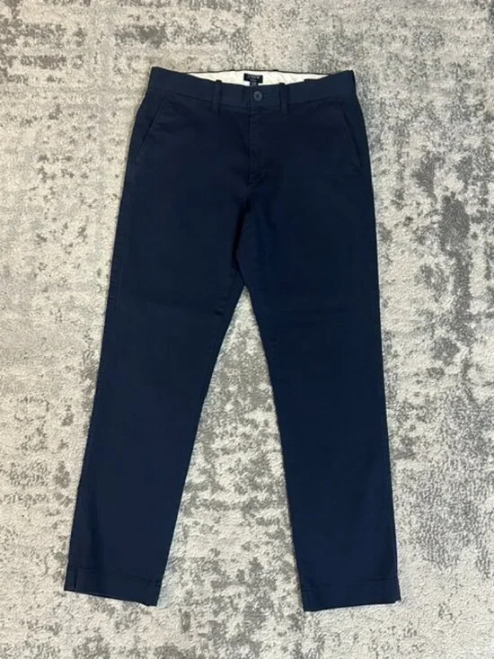 J.Crew Men's Straight-Fit Flex Chino Pants - Navy Blue - 30x30
