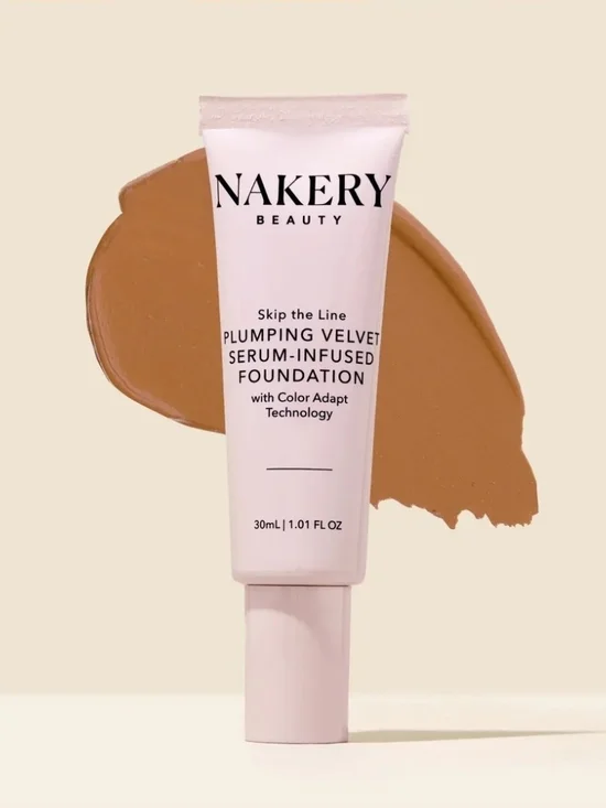 Nakery Beauty Plumping Velvet Serum-Infused Foundation - Medium NIB