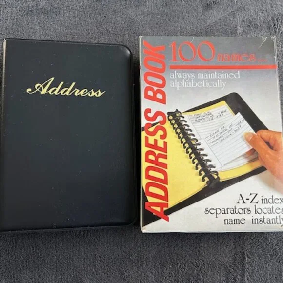 Vintage Address Book 100 Names A-Z Locator Tabs NEW