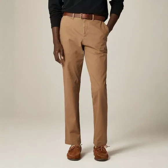 J Crew Pants Mens 32x32 River Brown 770 Straight-Fit Stretch Chino AR886 NWT