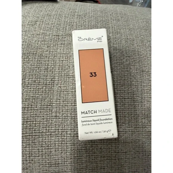 New The Creme Shop Match Made Luminous Liquid Foundation in Shade 33