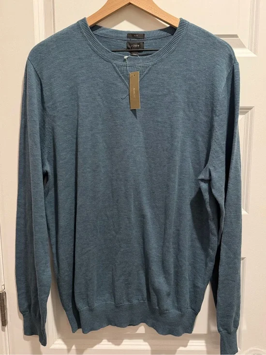 NWT Men’s J. Crew Crewneck Pullover Sweater… Slim Fit, Sz. XL