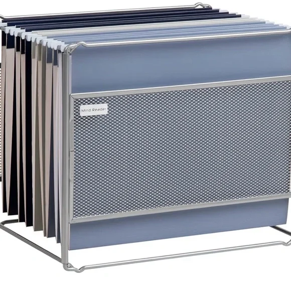 Silver Mesh File Organizer
