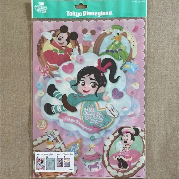 Disney Tokyo Disneyland Vanellope Sheet Protector Set