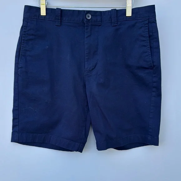 J. Crew Blue Flat Front Shorts Classic Style‎ men’s size 33