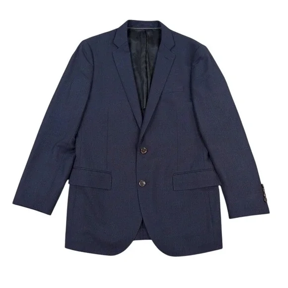 J Crew Ludlow Traveler Sport Coat Blazer 38R Navy Tollegno 1900 Wool Hopsack