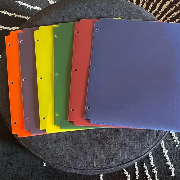 Colorful Assorted Folders- Set of 6