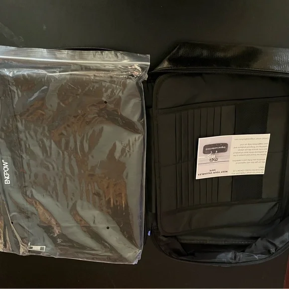 Black Important Papers Keeper-New with tags