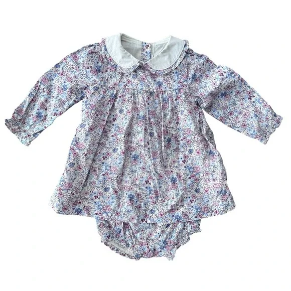 Janie and Jack Girl's 12-18 Months Peter Pan Collar  Matching Set NWT‎