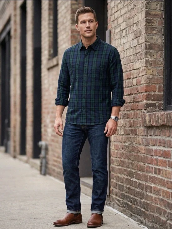 J. Crew NWOT Slim Mid Weight Flannel Double Brushed Button-Down Top Size XL