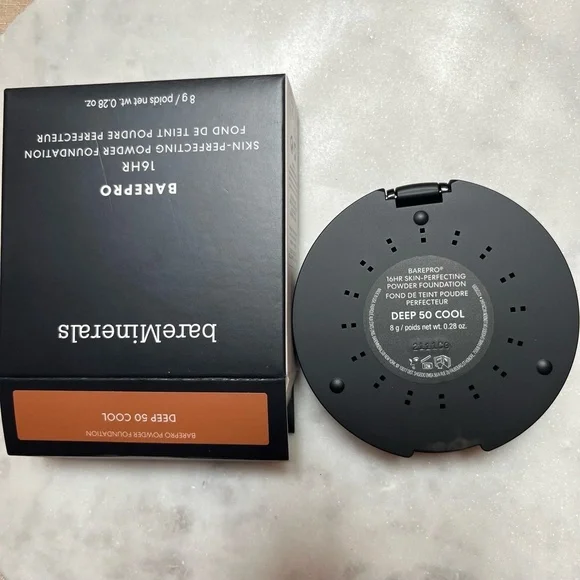 New bareMinerals‎ DEEP 50 COOL Barepro 16HR Skin-Perfecting Powder Foundation