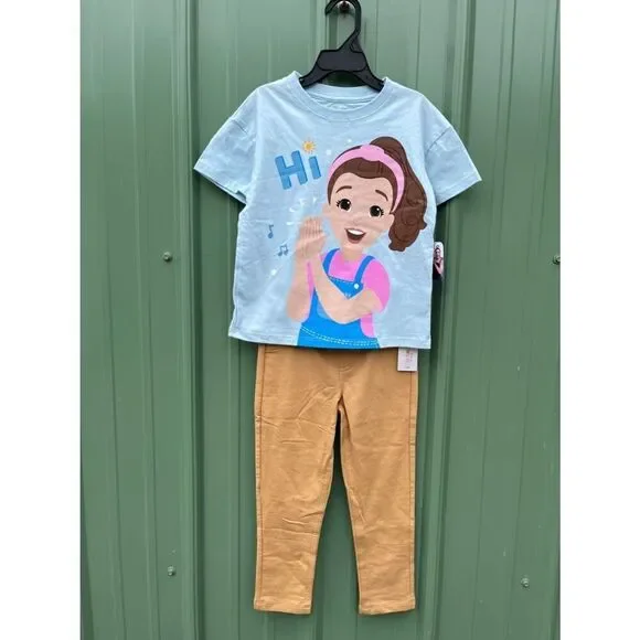 Toddler Girls Ms Rachel T-Shirt & Pants 2-Piece Set Size 5T
