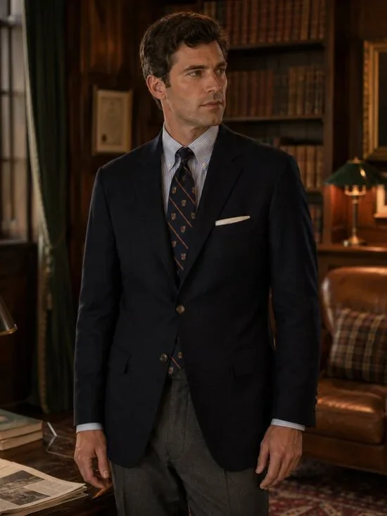 J. CREW navy blue wool classic legacy sportcoat blazer