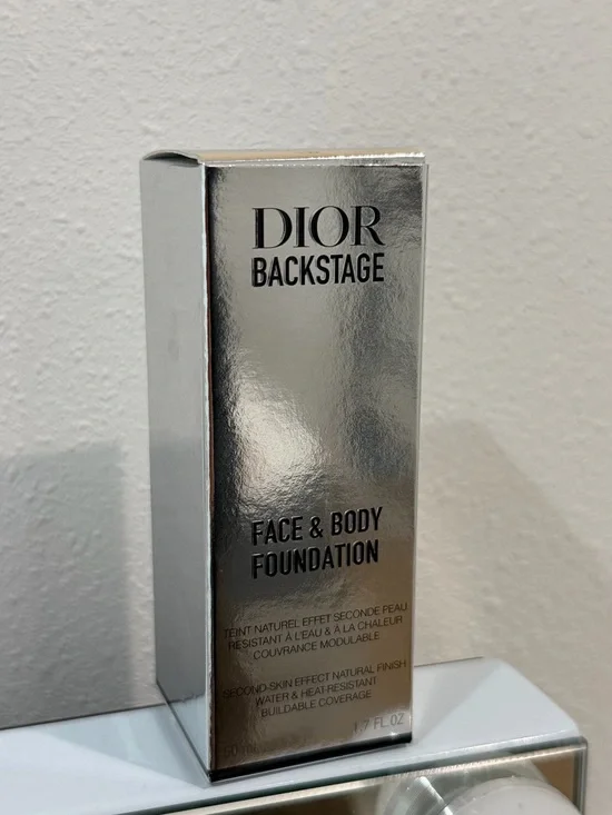 Dior Backstage Face & Body Foundation - Metallic Silver Box