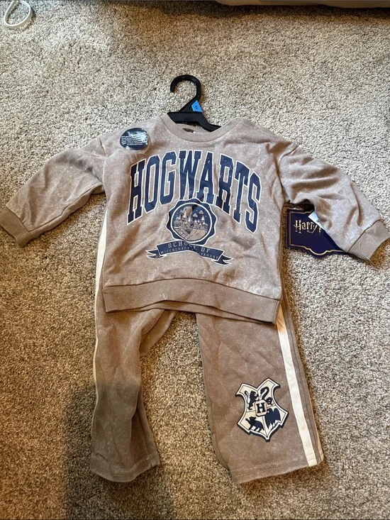 Hogwarts Kids Sweatshirt & Pants Set - Gray 24m