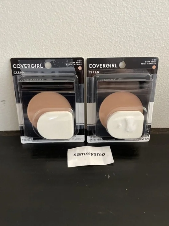 Covergirl Clean Powder Foundation 525 Buff Beige x2