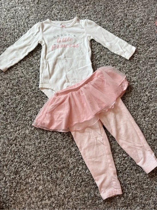 Carter's White and Pink 