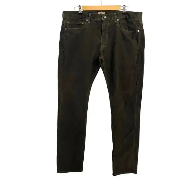 J Crew‎ 484 Slim Fit Corduroy Pants Mens 36x31 Cords Jeans Gray Cotton Stretch