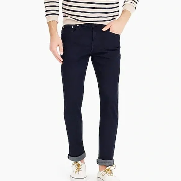 J crew 484 slim fit stretch jeans deep lake wash size 34