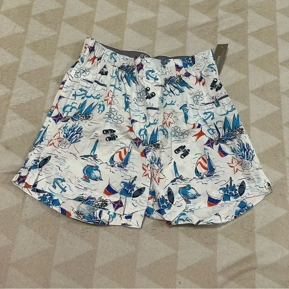 J crew printed boxers boat seashell lighthouse print