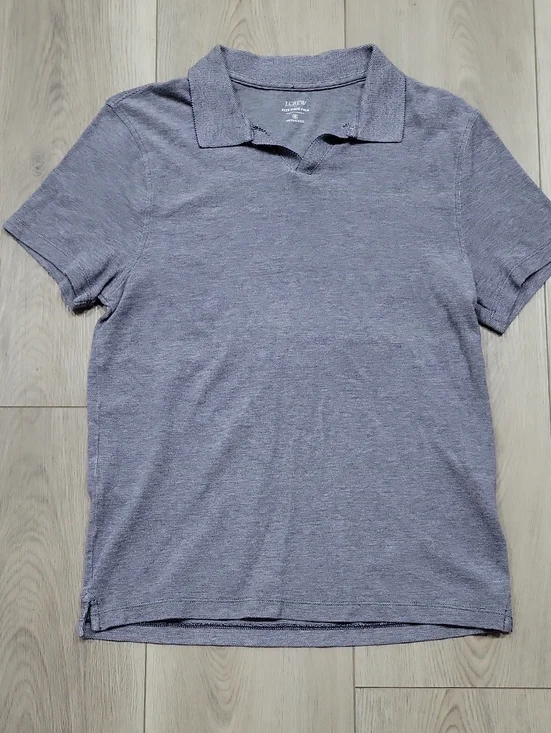 J. Crew Men’s Blue Heathered Polo Shirt