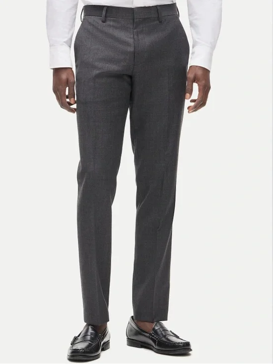 J crew charcoal Ludlow Slim-fit suit pant in Italian worsted wool $250