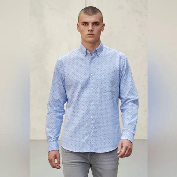 J Crew Men's Size Medium Slim Flex NWT Button Down Causal Shirt