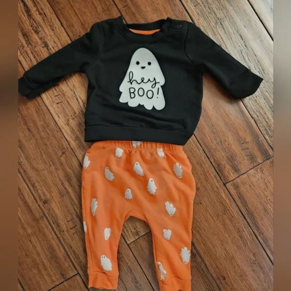 6-9 month Hey‎ Boo Halloween Outfit