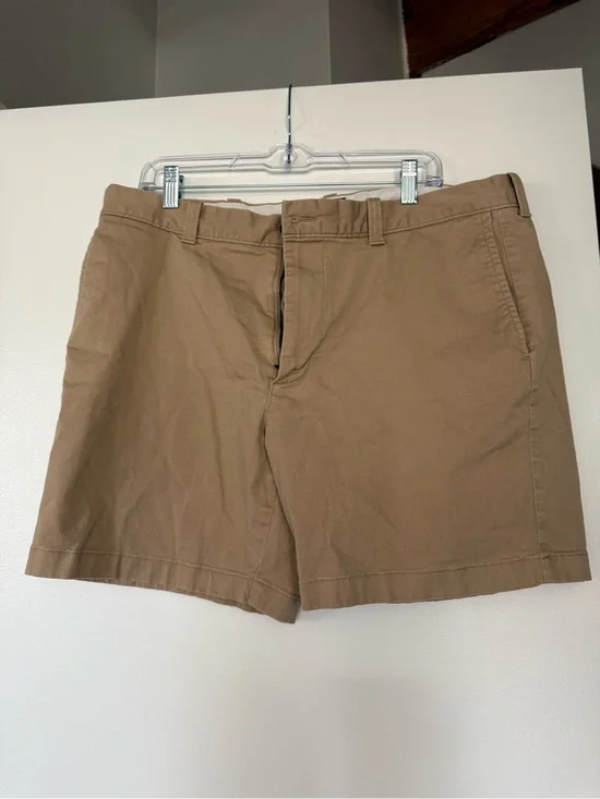 J. Crew Men's Flat Front Chino Shorts - Brown