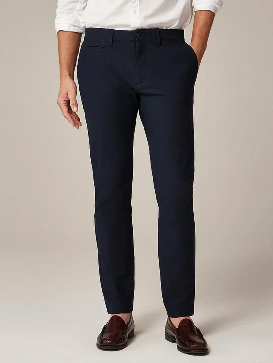 J. CREW 484 Slim-fit tech pant in Darkest Navy Size 36 NWT $128 CG696