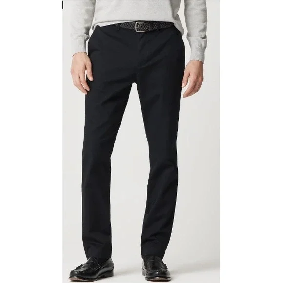 J Crew Mens Original Chino Athletic Slim Fit Pants Black 32X32 NWT