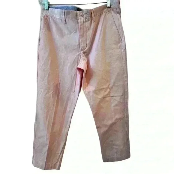 J.Crew Men's Sutton Chino Pants Size 34‎ Pink Summerweight Casual Straight Leg