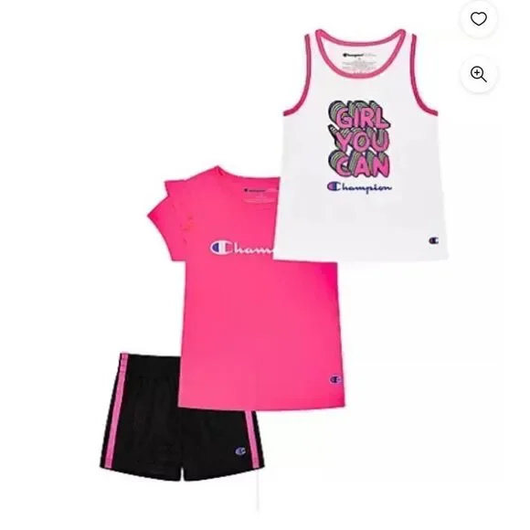 Champion Toddler Girls 3 Piece Active Set Size 2T