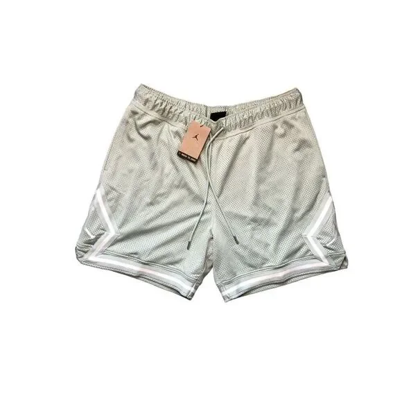 Jordan Essentials Men's Diamond Mesh Shorts Mint Green Size XL