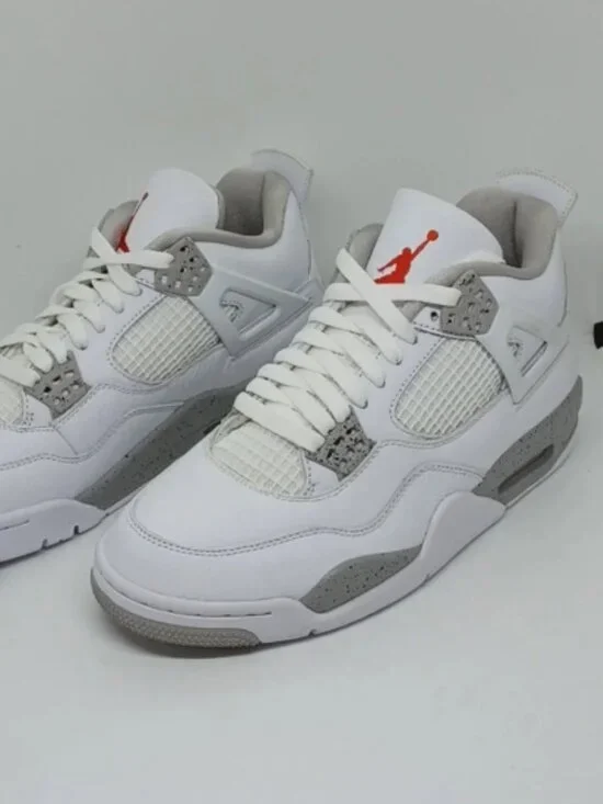 Air Jordan 4 Retro WhiteFire Red Tech Grey Black