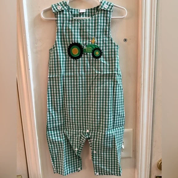 New Gingham Farm Tractor Longalls