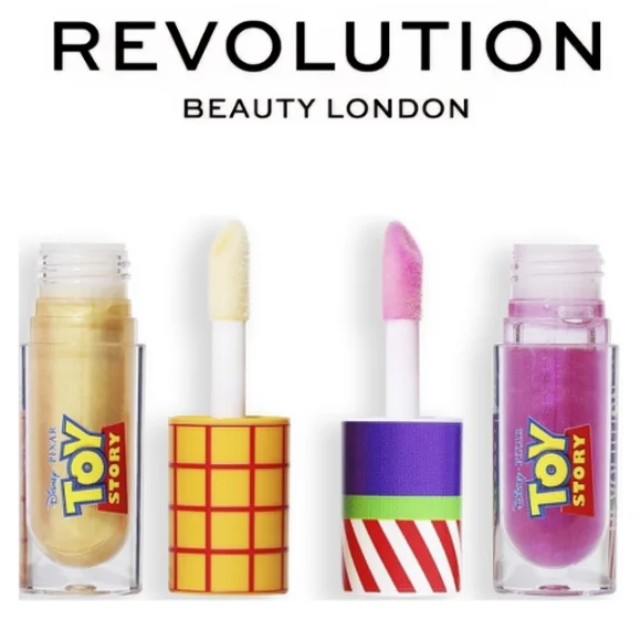 Disney Toy Story Lip Gloss‎ Duo - Gold and Pink