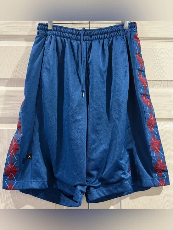 Vintage Nike Air Jordan Basketball Shorts Men’s Sz L Blue Dazzle Baggy
