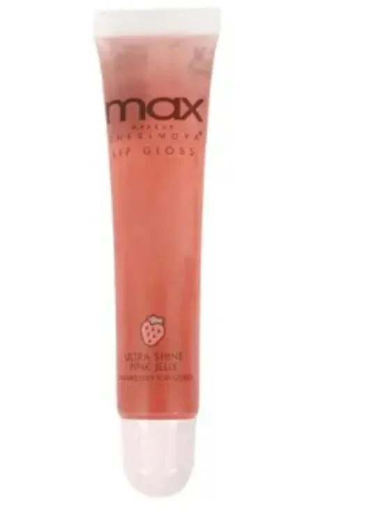 MAX Makeup Cherimoya Ultra Shine Pink Strawberry Lip Gloss Set of 2