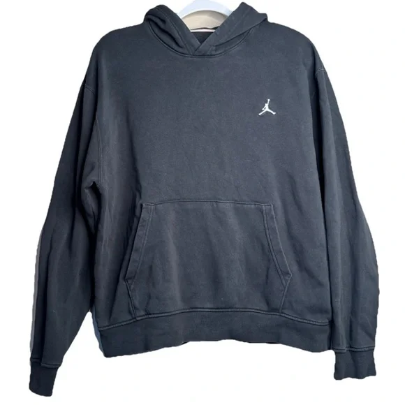 Jordan Brooklyn Fleece Men's Pullover Hoodie DQ7466-010 Size M Black
